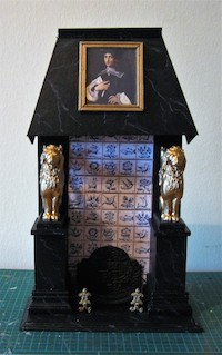 Marsha Wilson asked me to make the lions for her amazing dutch fire surround. They are ST12 and cast in white metal